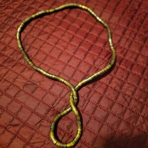 Green and Bronze Strechy Necklace